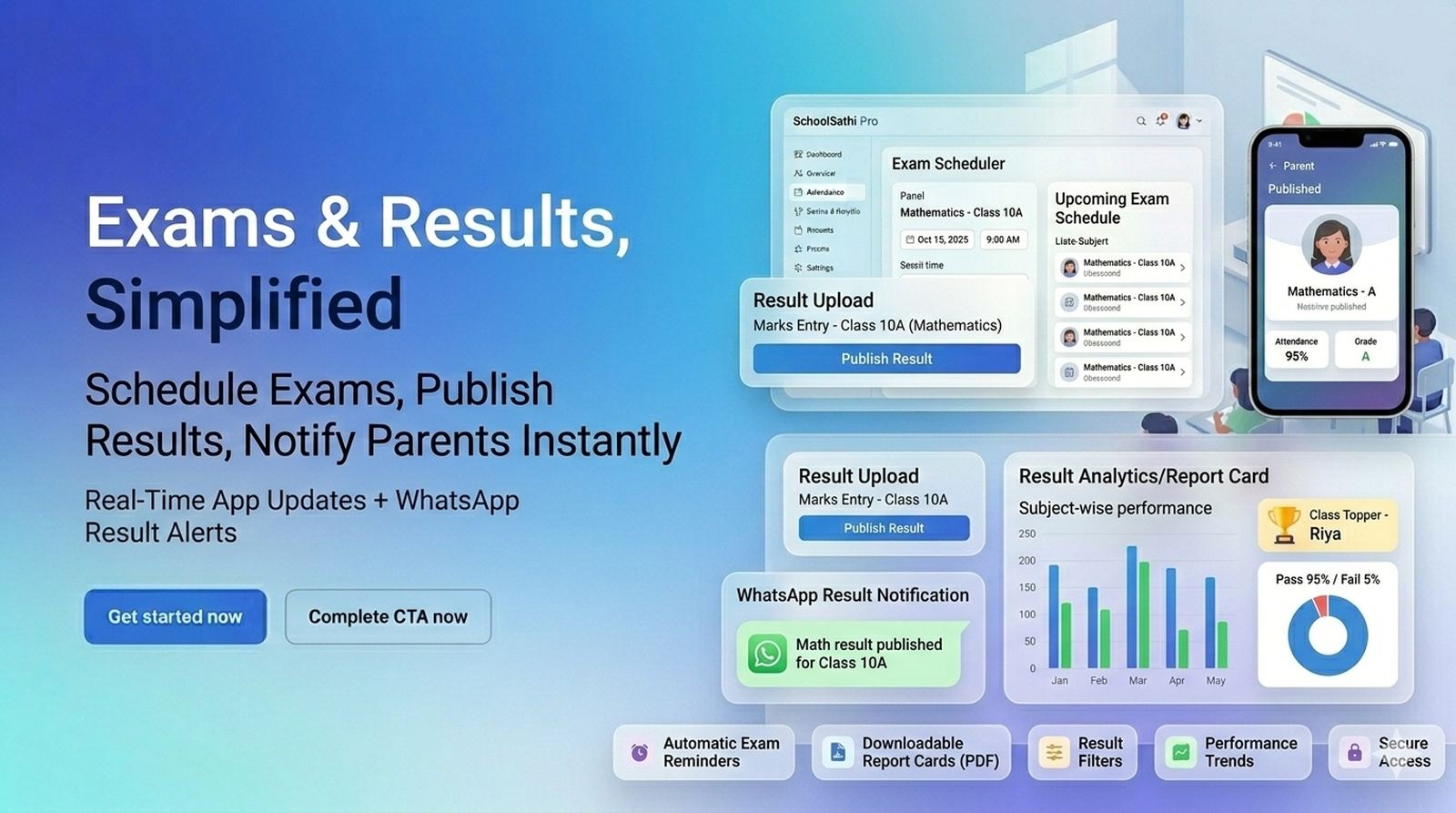 SchoolSathi Pro fees and academic workflows